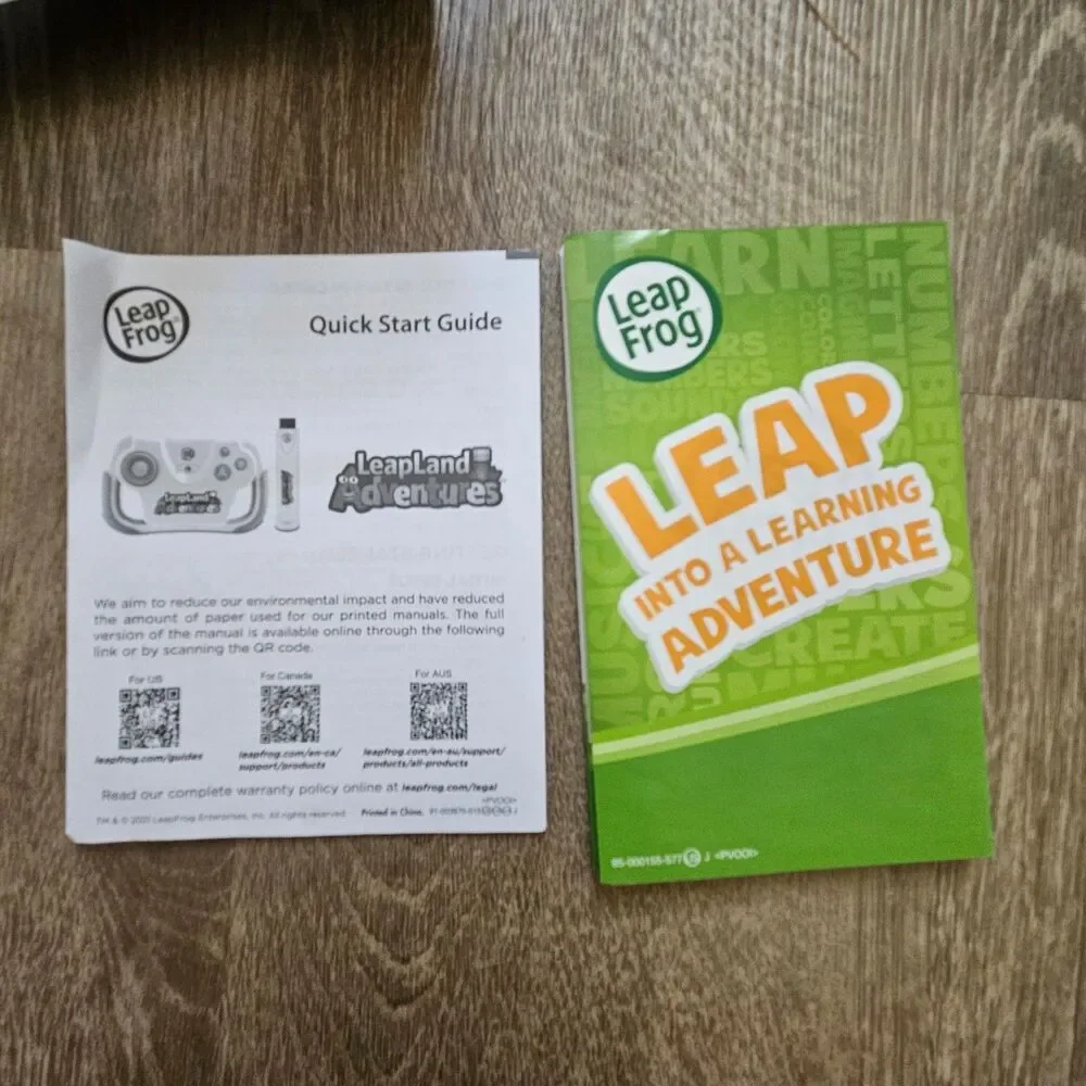 LeapFrog LeapLand Adventures HDMI Learning Video Game Complete In Box 3yrs+